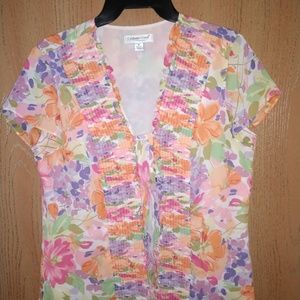 Coldwater Creek Multi-Colored Blouse
